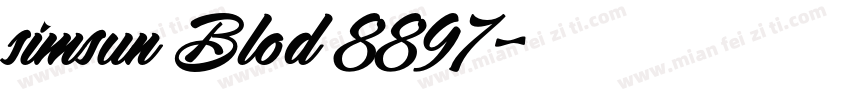 simsun Blod 8897字体转换